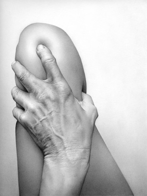 Cath Riley - flesh:  hand and knee