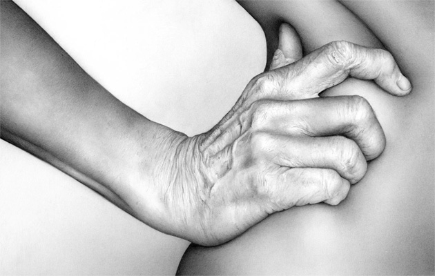 Cath Riley - flesh: hand and hip